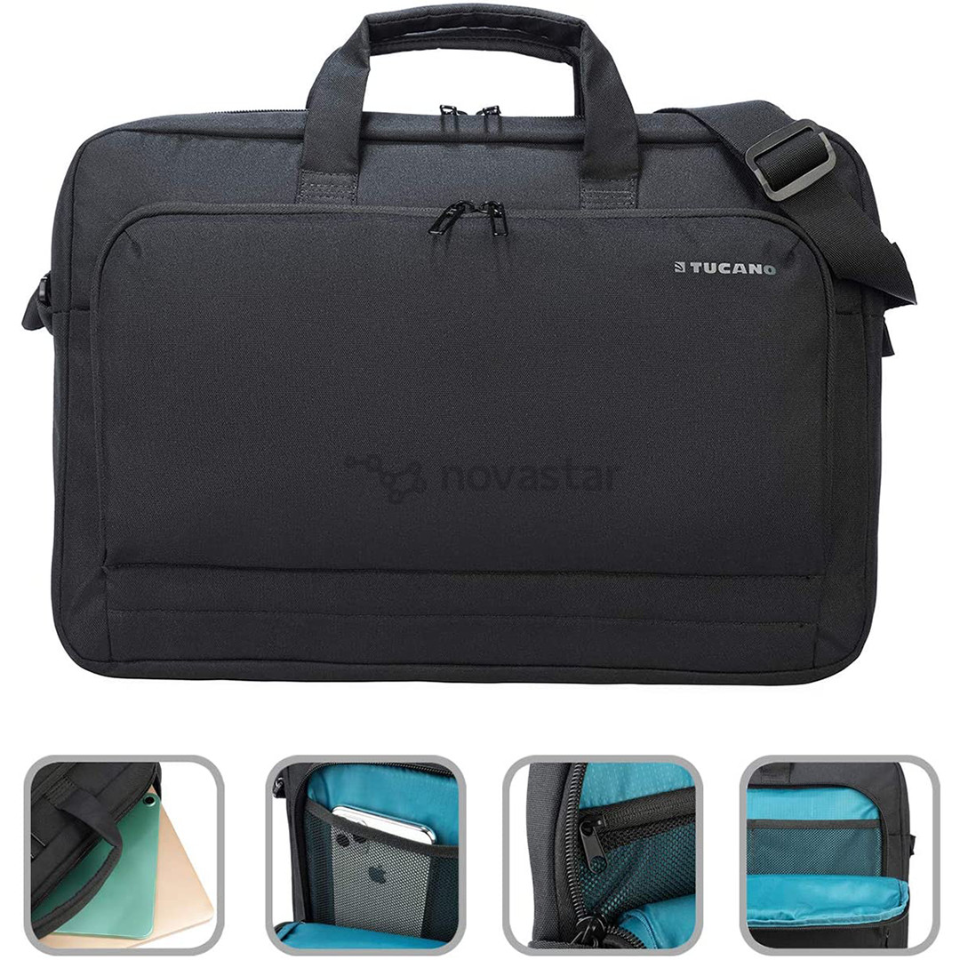 Tucano Star 15,6", juodas - Nešiojamojo kompiuterio krepšys