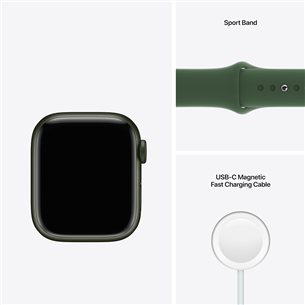Apple Watch Series 7 GPS + Cellular, 41mm Green, Regular - Išmanusis laikrodis