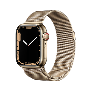 Apple Watch Series 7 GPS + Cellular, 41mm Gold - Išmanusis laikrodis