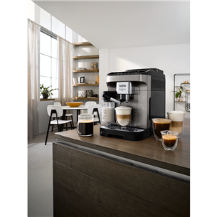 DeLonghi Magnifica EVO, черный/титановый - Кофемашина