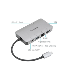 Док-станция для ноутбука Targus USB-C, 4K HDMI/VGA (100 Вт)