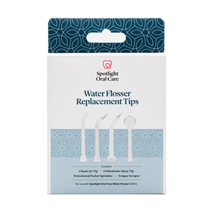 Antgaliai irigatoriui Water Flosser Replacement Tips Spotlight, Mix 4 vnt.