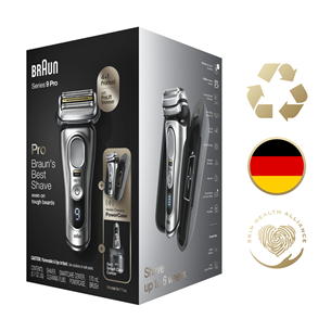 Braun Series 9 Pro Wet&Dry, серебристый/черный - Бритва