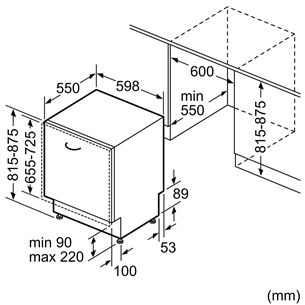 Įmontuojama indaplovė Bosch SGV4HAX48E