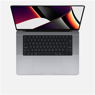 Nešiojamas kompiuteris Apple MacBook Pro 16 (2021), M1 Max, 1TB, ENG, Space Grey