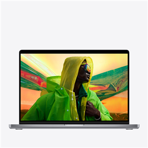 Nešiojamas kompiuteris Apple MacBook Pro 14, 2021, ENG, Sapce Grey, MKGQ3ZE/A