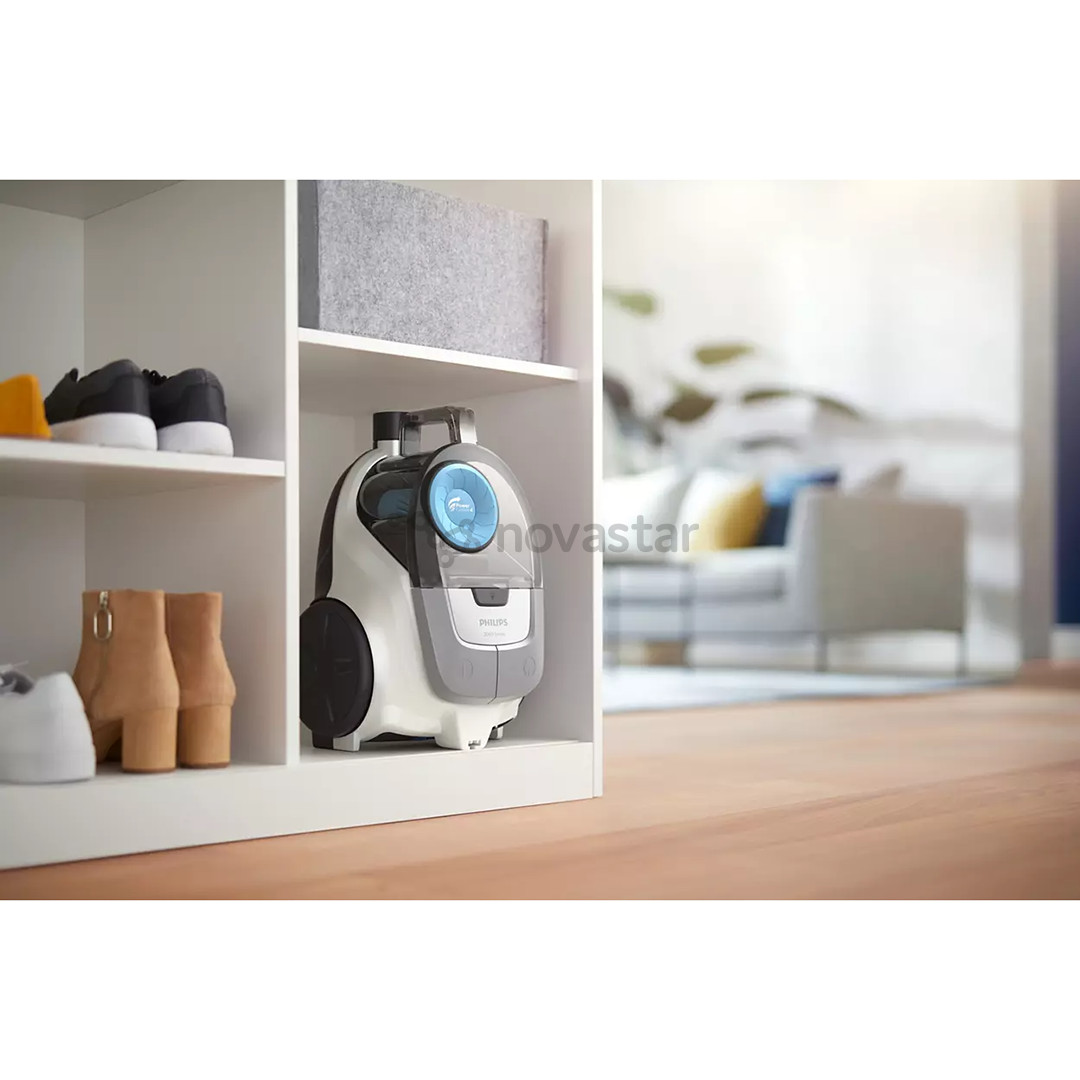 Philips 2000, 850 Вт, без мешка, белый/серый/голубой - Пылесос