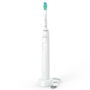 Dantų šepetėlis Philips Sonicare 3100 series, 2 vnt. komplektas, baltas