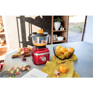 KitchenAid Artisan K400, 1200 W, 1.4 L, red - Blender + citrus press