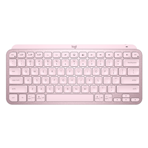 Klaviatūra Logitech MX Keys Mini, ENG, Pink, Belaidė