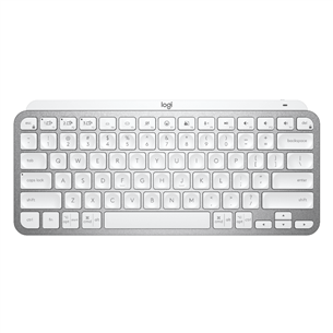 Klaviatūra Logitech MX Keys Mini SWE, Belaidė, Pale Gray