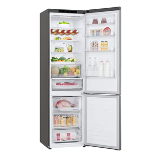LG, NatureFRESH, internal display, 384 L, height 203, silver - Refrigerator