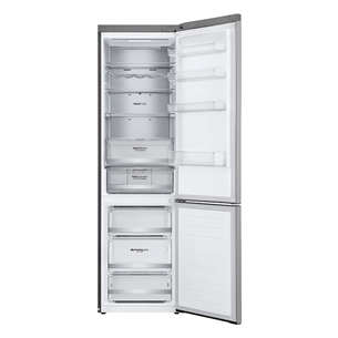 LG GBB7 Series, NatureFRESH, 384 L, height 203 cm, silver - Refrigerator