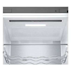 LG GBB7 Series, NatureFRESH, 384 л, высота 203 см, серебристый - Холодильник