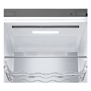 LG GBB7 Series, NatureFRESH, 384 L, height 203 cm, silver - Refrigerator