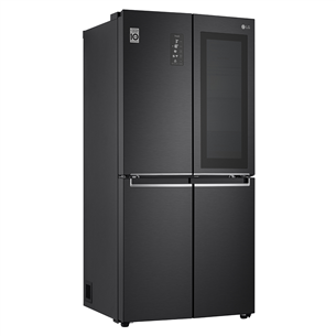 LG, InstaView, 530 L, height 179 cm, black - SBS Refrigerator