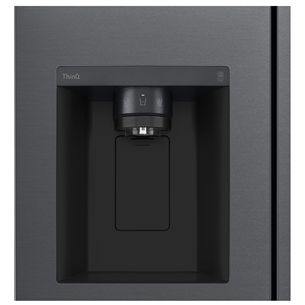 LG, water & ice dispenser, 635 L, height 179 cm, black - SBS Refrigerator