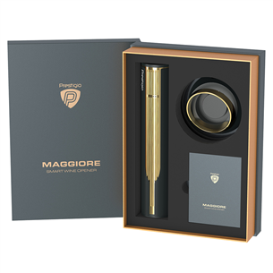 Prestigio Maggiore, black/gold - Automatic wine bottle opener