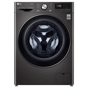 LG, 10.5 kg, gylis 56 cm, 1400 aps./min., tamsiai pilka - Skalbimo mašina