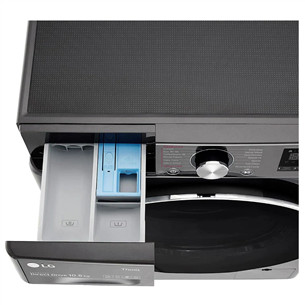 LG, 10.5 kg, gylis 56 cm, 1400 aps./min., tamsiai pilka - Skalbimo mašina