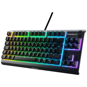 SteelSeries Apex 3 TKL, US, juoda - Klaviatūra