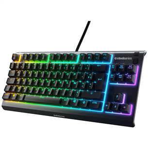 SteelSeries Apex 3 TKL, US, черный - Клавиатура