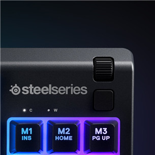 SteelSeries Apex 3 TKL, US, juoda - Klaviatūra