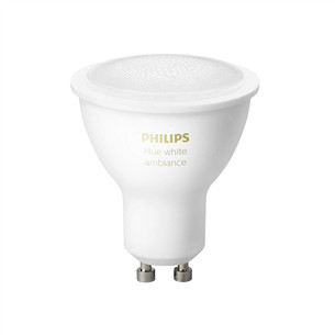 Philips Hue White Ambiance, GU10, белый - Умная лампа