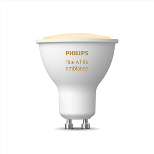 Philips Hue White Ambiance, GU10, белый - Умная лампа