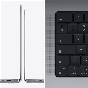 Nešiojamas kompiuteris Apple MacBook Pro 14, 2021, ENG, Space Grey, Z15G0003Q