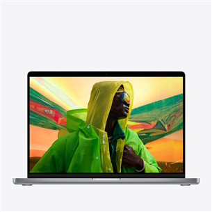 Nešiojamas kompiuteris Apple MacBook Pro 14, 2021, ENG, Space Grey, Z15G0003Q