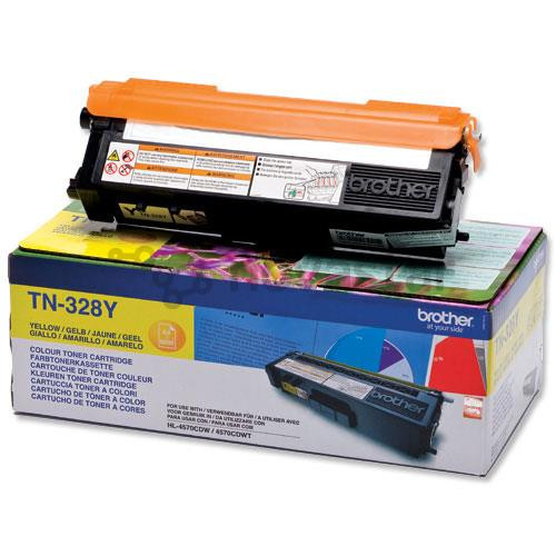 Dažų kasetė Brother TN-328Y, Geltona