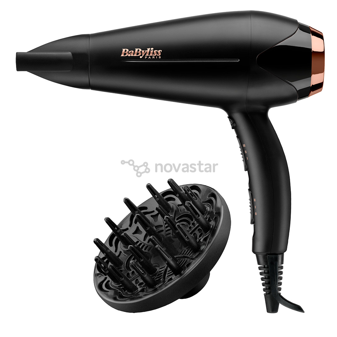 BaByliss Turbo Shine 2200, 2200 W, juodas - Plaukų džiovintuvas