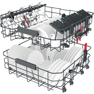 Whirlpool, 14 place settings - Built-in Dishwasher