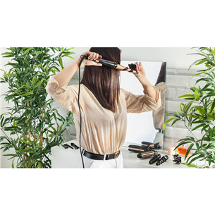 Rowenta Infinite Looks, 14 в 1, 190°, черный/медный - Мультистайлер