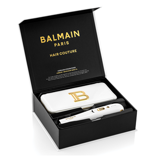 Balmain, up to 200 °C, white/gold - Cordless straightener