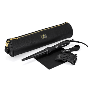 Balmain, diameter 13-25 mm, 160-220 °C, black - Conical curling wand TLCWCO2513EU