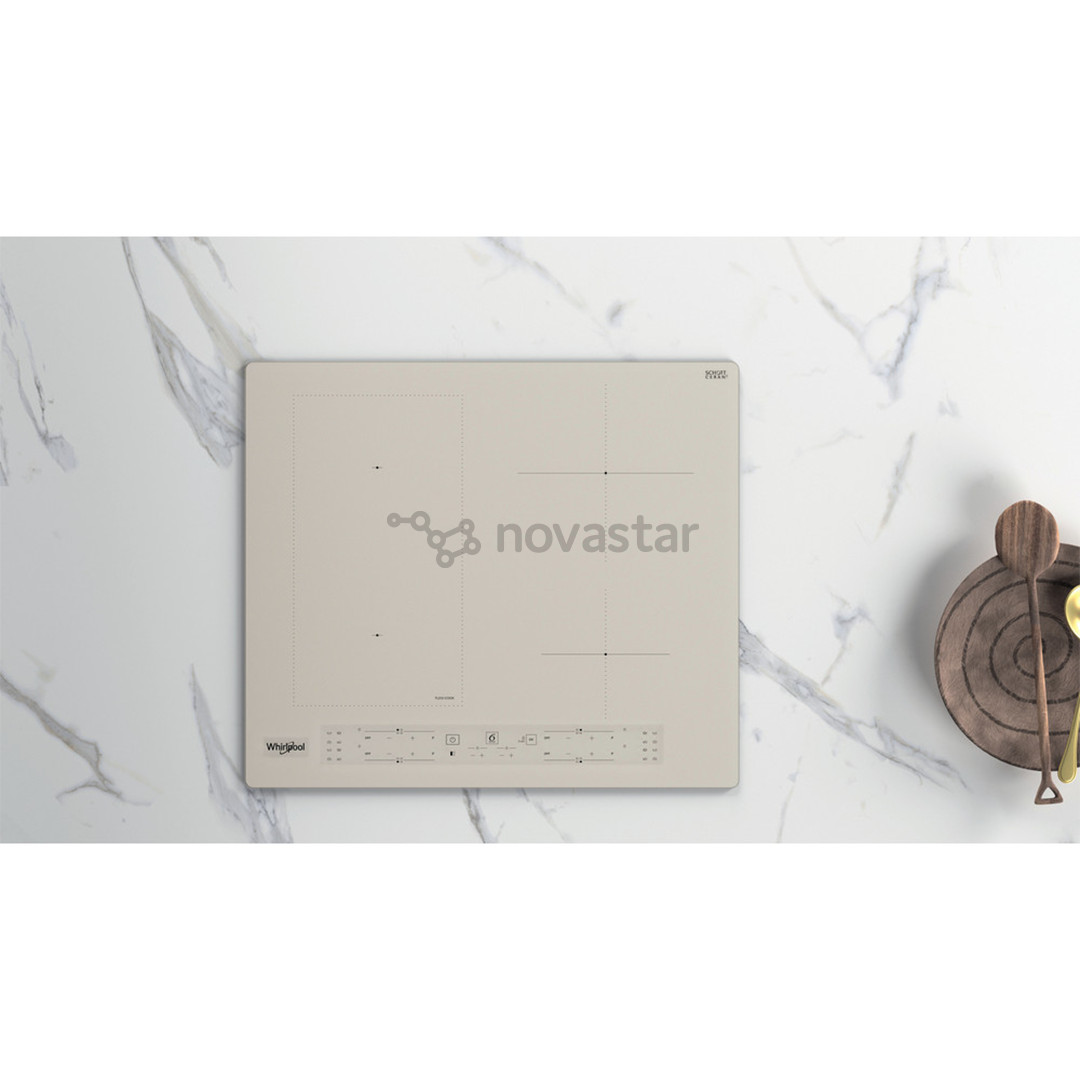 Whirlpool, plotis 59 cm, berėmė, smėlio spalvos - Įmontuojama indukcinė kaitlentė