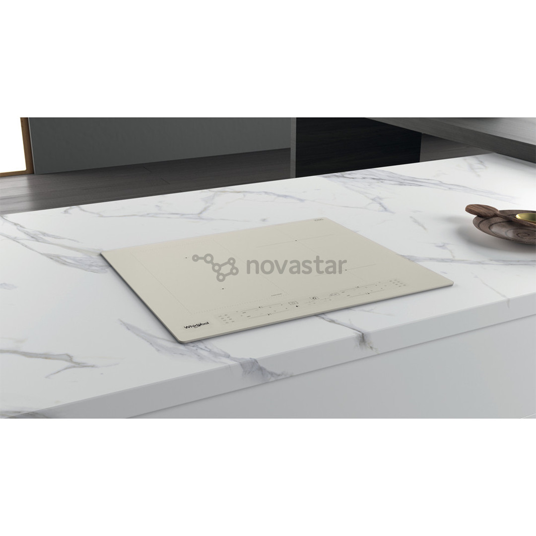 Whirlpool, plotis 59 cm, berėmė, smėlio spalvos - Įmontuojama indukcinė kaitlentė