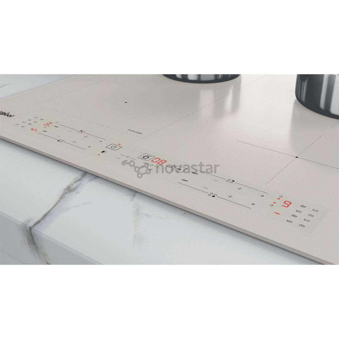 Whirlpool, plotis 59 cm, berėmė, smėlio spalvos - Įmontuojama indukcinė kaitlentė