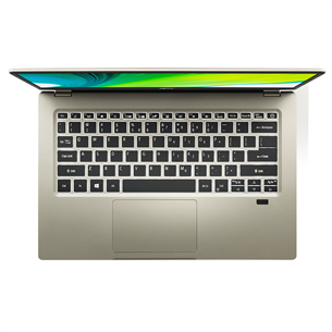 Nešiojamas kompiuteris Acer Swift 1/Intel® Pentium® N6000/Intel® UHD Graphics/256 GB SSD; 8 GB RAM/W10H/GOLD/SWE