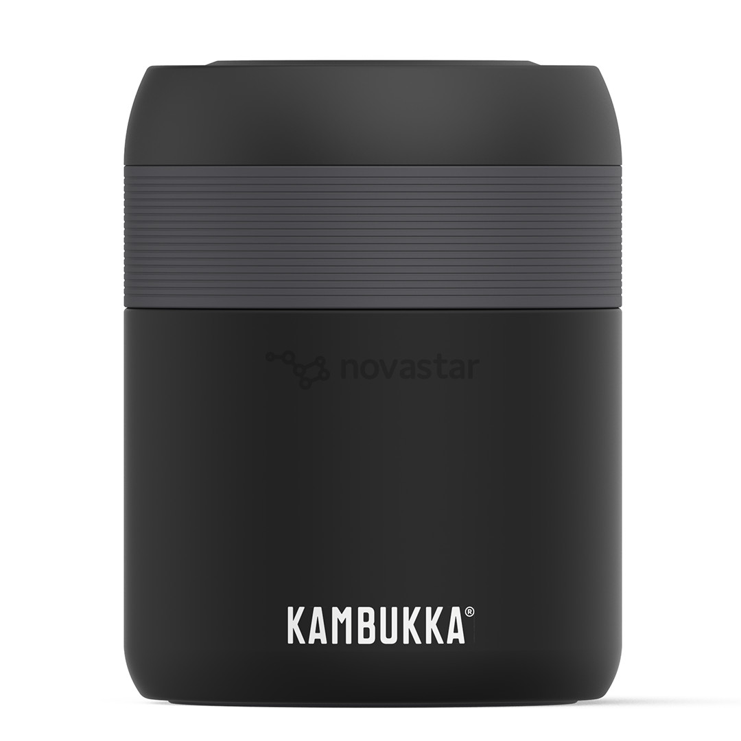 Kambukka Bora Matte Black 600 ml - Maisto dėžutė - termosas