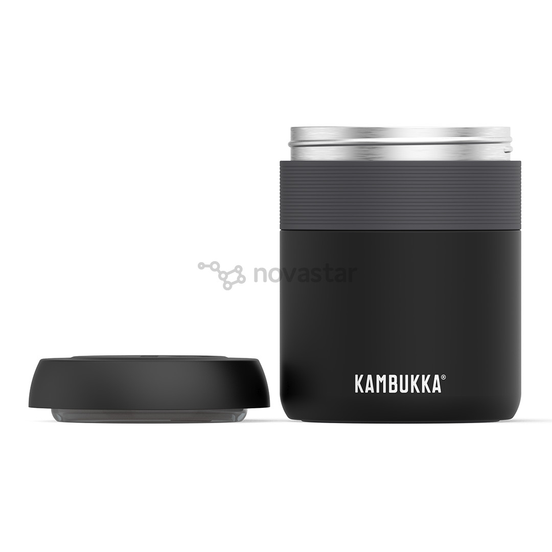 Kambukka Bora Matte Black 600 ml - Maisto dėžutė - termosas
