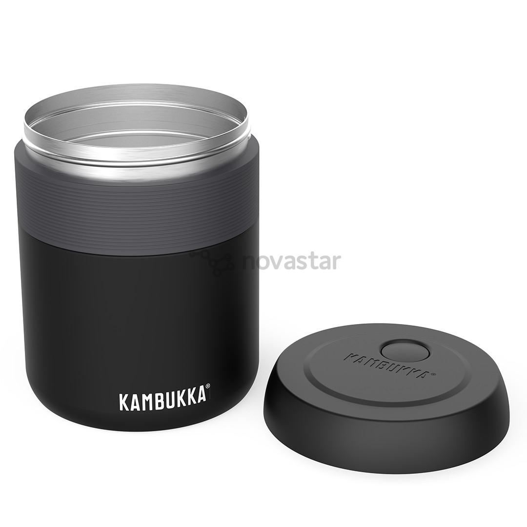 Kambukka Bora Matte Black 600 ml - Maisto dėžutė - termosas