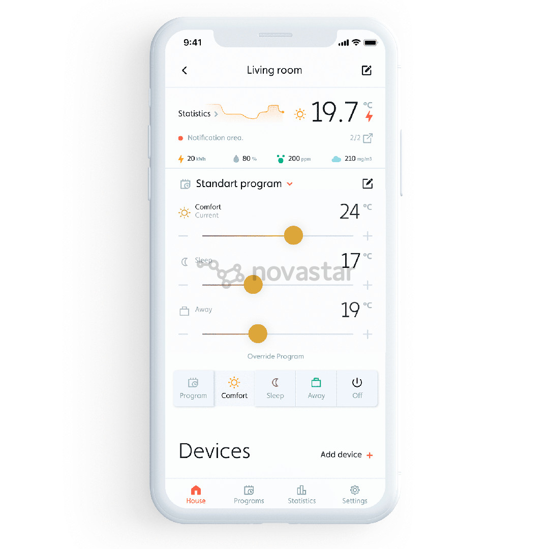 Mill Gentle Air WiFi, 1500 W, white - Oil heater