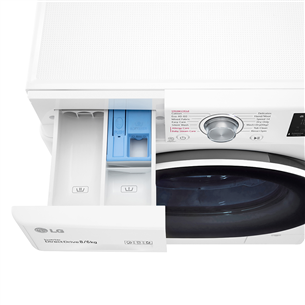 LG V300 Series, 8 kg / 6 kg, depth 56.5 cm, 1400 rpm - Washer-Dryer Combo