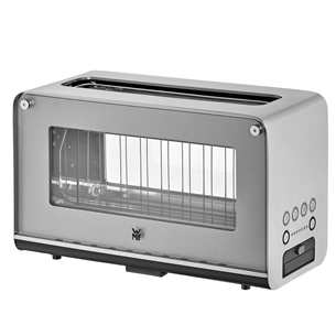 WMF Lono, 1300 W, silver/clear - Glass toaster