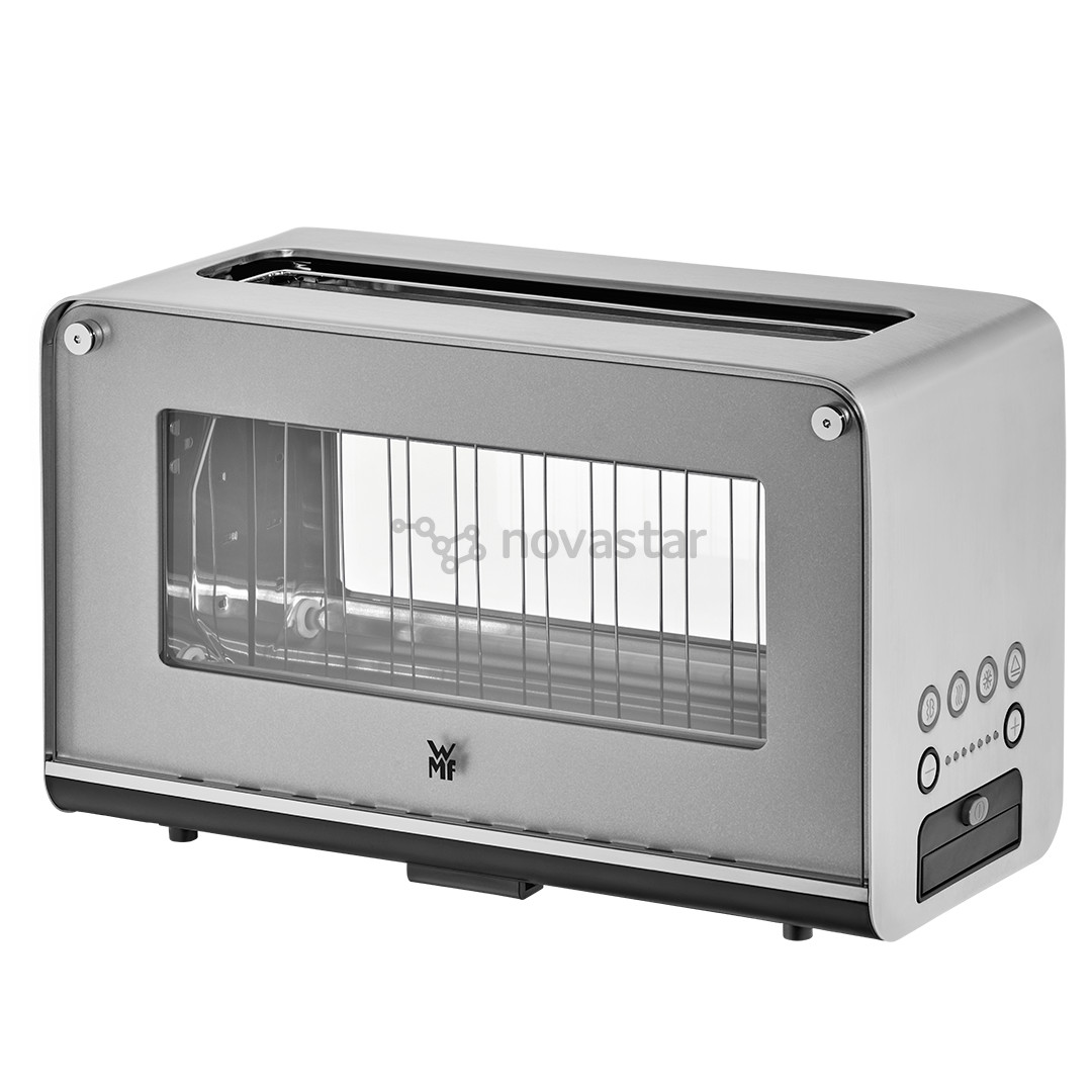 WMF Lono, 1300 W, silver/clear - Glass toaster