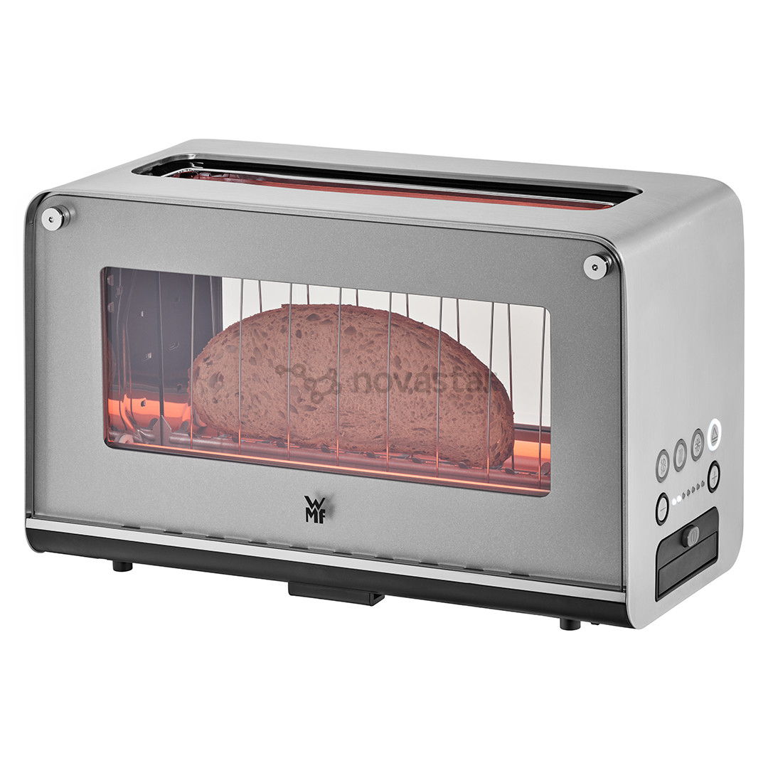 WMF Lono, 1300 W, silver/clear - Glass toaster