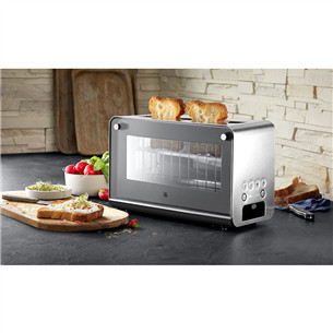 WMF Lono, 1300 W, silver/clear - Glass toaster